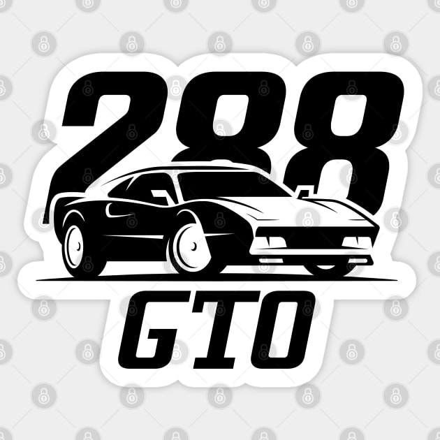 Ferrari 288 GTO Sticker by Dosunets